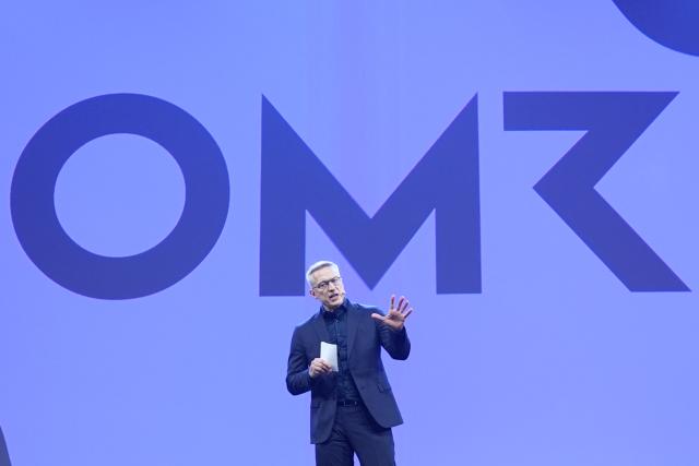 05 May 2026, Hamburg: German Minister for Digital Affairs and State Modernization Karsten Wildberger speaks on stage during the OMR digital trade fair at the Hamburg Messe exhibition halls. Photo: Marcus Brandt/dpa