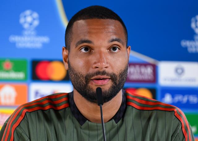 05 May 2026, Bavaria, Munich: Bayern Munich's Jonathan Tah attends a press conference at Saebener Strasse, ahead of the UEFA Champions League semifinal 2nd leg soccer match against Paris Saint-Germain. Photo: Sven Hoppe/dpa