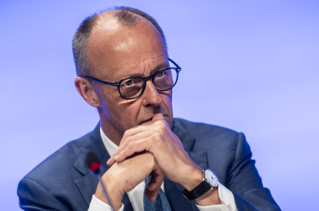 05 May 2026, Berlin: German Chancellor Friedrich Merz attends the Economic Day of the Christian Democratic Union (CDU) Economic Council. Photo: Michael Kappeler/dpa