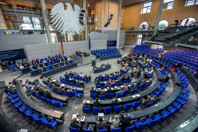 06 May 2026, Berlin: German Minister of Labor and Social Affairs Barbel Bas speaks during the question period in the plenary session of the Bundestag. Photo: Michael Kappeler/dpa
