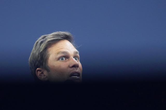 06 May 2026, Hamburg: Tom Brady, former American football player and multiple Superbowl winner, speaks on stage during the OMR digital trade fair in the exhibition halls of Hamburg Messe. Photo: Marcus Brandt/dpa