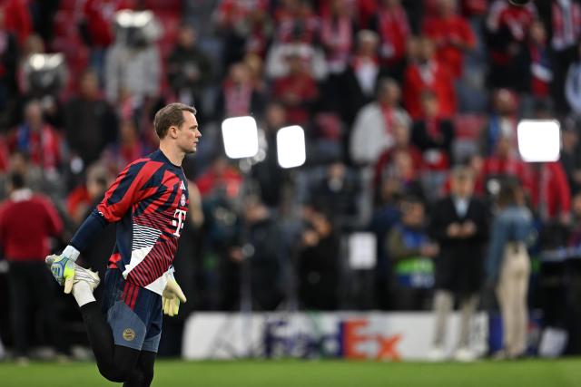 06 May 2026, Bavaria, Munich: Bayern Munich goalkeeper Manuel Neuer warms up before the UEFA Champions League semi-final, second leg soccer match between Bayern Munich and Paris Saint-Germain at the Allianz Arena. Photo: Sven Hoppe/dpa