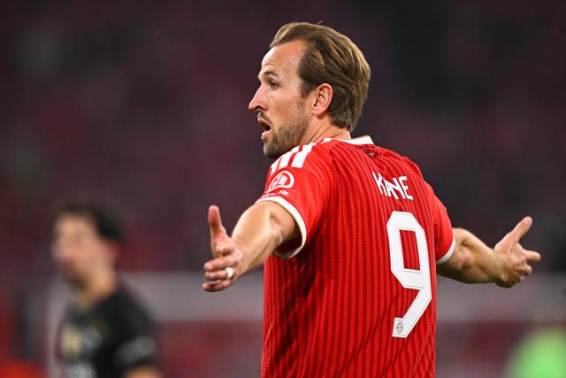 06 May 2026, Bavaria, Munich: Bayern Munich's Harry Kane reacts during the UEFA Champions League semi-final, second leg soccer match between Bayern Munich and Paris Saint-Germain at the Allianz Arena. Photo: Tom Weller/dpa