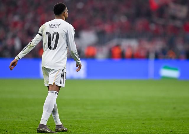 FILED - 15 April 2026, Bavaria, Munich: FILE PHOTO - Real Madrid's Kylian Mbappe pictured after the UEFA Champions League soccer quarter-final second leg match between Real Madrid and FC Bayern Munich at the Allianz Arena. Photo: Sven Hoppe/dpa