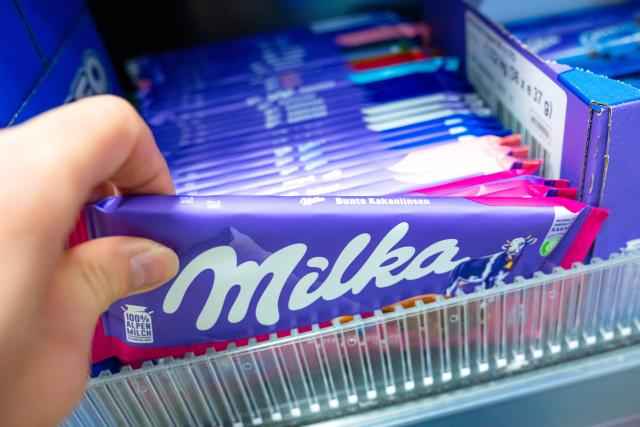 FILED - 06 March 2026, Bremen: FILE PHOTO - Milka chocolate bars are on sale in a store. Photo: Sina Schuldt/dpa