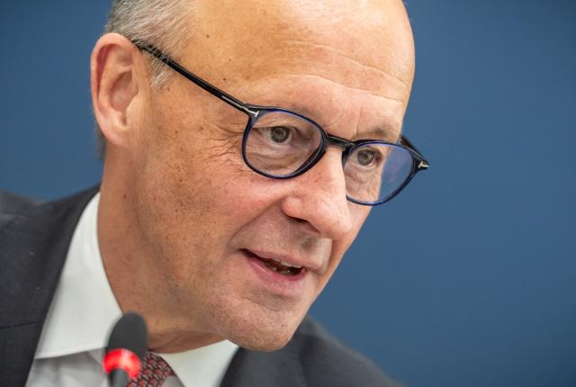 18 May 2026, Berlin: German Chancellor Friedrich Merz speaks at the beginning Christian Democratic Union (CDU) Federal Executive Committee meeting at the CDU headquarters, the Konrad Adenauer House. Photo: Michael Kappeler/dpa
