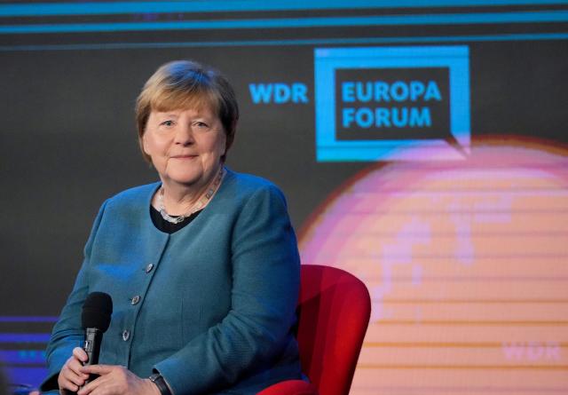18 May 2026, Berlin: Former German Chancellor Angela Merkel attends an event entitled "Despite everything: Hope Europe?", as part of the Re:publica 26 media conference. Photo: Soeren Stache/dpa
