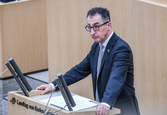 20 May 2026, Baden-Württemberg, Stuttgart: Cem Oezdemir, Minister President of Baden-Wuerttemberg, delivers his first government statement at the state parliament, one week after his election. Photo: Jason Tschepljakow/dpa