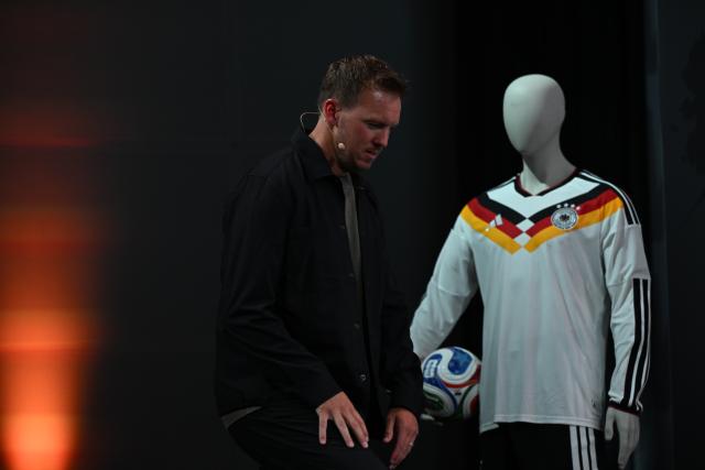 21 May 2026, Hesse, Frankfurt: German national football coach Julian Nagelsmann arrives for a press conference in Frankfurt to announce the official squad for the upcoming 2026 FIFA World Cup. The global tournament takes place across Canada, Mexico and the United States from 11 June to 19 July 2026. Photo: Federico Gambarini/dpa