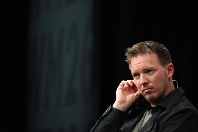 21 May 2026, Hesse, Frankfurt: German national football coach Julian Nagelsmann speaks during a press conference to announce the official squad for the upcoming 2026 FIFA World Cup. The global tournament takes place across Canada, Mexico and the United States from 11 June to 19 July 2026. Photo: Federico Gambarini/dpa