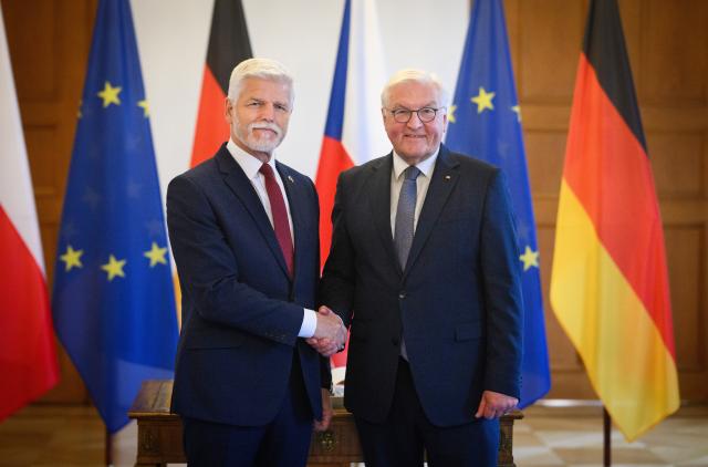 FILED - 09 July 2025, Berlin: FILE PHOTO - German President Frank-Walter Steinmeier and Czech President Petr Pavel meet for talks at Bellevue Palace. Photo: Bernd von Jutrczenka/dpa
