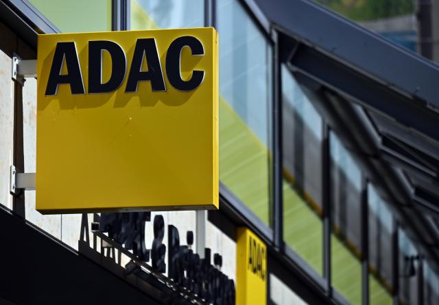 FILED - 29 April 2026, Thuringia, Gera: The ADAC logo above the entrance to the ADAC travel agency in Gera city center. Photo: Martin Schutt/dpa