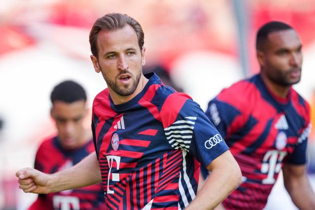 23 May 2026, Berlin: Bayern Munich's Harry Kane warms up ahead of the German DFB Cup Final soccer match between Bayern Munich and VfB Stuttgart at Berlin Olympic Stadium. Photo: Michael Kappeler/dpa
