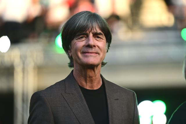 23 May 2026, Berlin: Former Germany's coach Joachim Loew reacts during the German DFB Cup Final between Bayern Munich and VfB Stuttgart at the Olympic Stadium in Berlin. Photo: Sebastian Gollnow/dpa