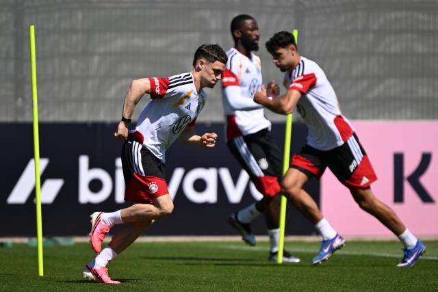 28 May 2026, Bavaria, Herzogenaurach: Germany's Florian Wirtz in action during the team's training session ahead of the 2026 FIFA World Cup kick off match against Curacao in Houston. Photo: Federico Gambarini/dpa