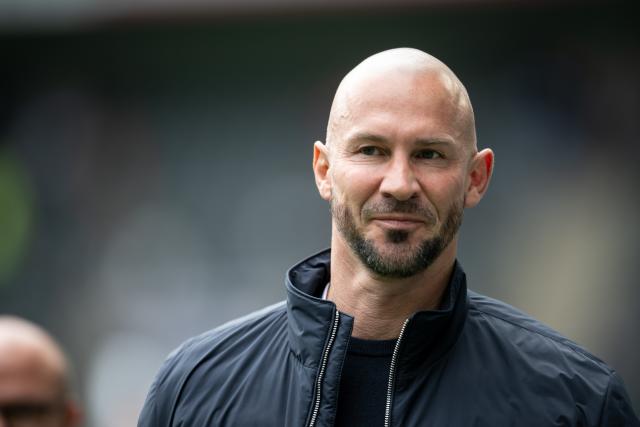 FILED - 16 May 2026, North Rhine-Westphalia, Moenchengladbach: FILE PHOTO - Hoffenheim coach Christian Ilzer pictured prior to the start of the German Bundesliga soccer match between Borussia Moenchengladbach and TSG 1899 Hoffenheim. Photo: Fabian Strauch/dpa - IMPORTANT NOTE: In accordance with the regulations of the DFL German Football League and the DFB German Football Association, it is prohibited to utilize or have utilized photographs taken in the stadium and/or of the match in the form of sequential images and/or video-like photo series.