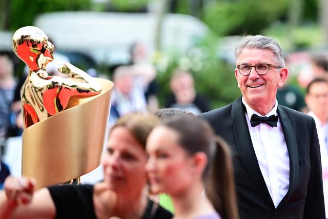 29 May 2026, Berlin: German Minister of State for Culture and the Media Wolfram Weimer arrives for the German Film Awards ceremony at the Palais am Funkturm in Berlin. Photo: Sebastian Gollnow/dpa