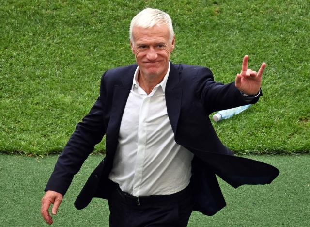FILED - 08 June 2025, Baden-Wuerttemberg, Stuttgart: FILE PHOTO - France coach Didier Deschamps gestures after the UEFA Nations League soccer match between Germany and France at Stuttgart Arena. Photo: Marijan Murat/dpa