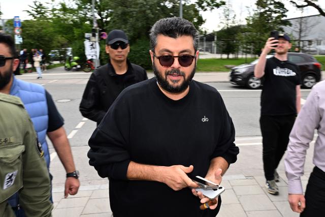 FILED - 16 June 2024, Bavaria, Munich: FILE PHOTO - Hasan Ismaik, an investor, attends the TSV 1860 Munich general meeting at the Kulturhalle Zenith. Ismaik has regretted the demotion of former Bundesliga champions 1860 Munich into the fourth division over financial problems. Photo: Felix Hörhager/dpa