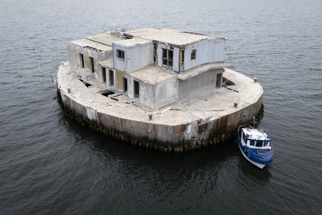 FILED - 22 May 2026, Mecklenburg-Vorpommern, Vilm: FILE PHOTO - A view of the former Ostervilm military base in the Greifswald Bodden. Photo: Philip Dulian/dpa