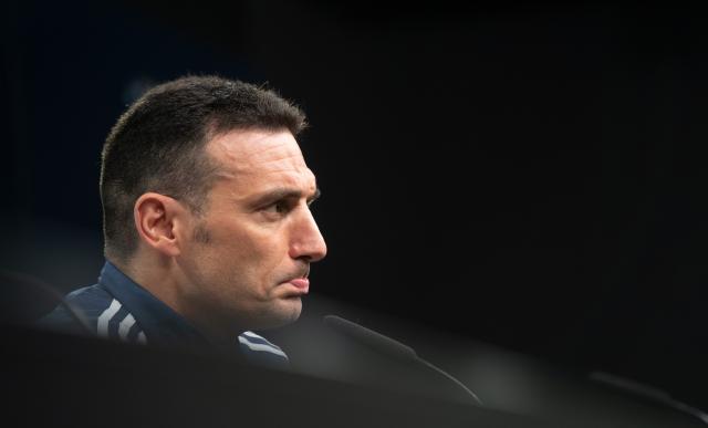 FILED - 08 October 2019, Dortmund: FILE PHOTO - Argentina national football team coach Lionel Scaloni speaks during a press conference. Photo: Bernd Thissen/dpa