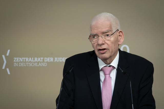 10 June 2026, Berlin: President of the Central Council of Jews in Germany Josef Schuster speaks during the Leo Baeck Prize presentation ceremony. Photo: Soeren Stache/dpa