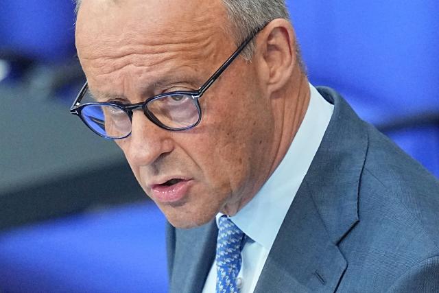 11 June 2026, Berlin: German Chancellor Friedrich Merz speaks in the plenary chamber of the Bundestag ahead of the government's policy statement. Photo: Michael Kappeler/dpa