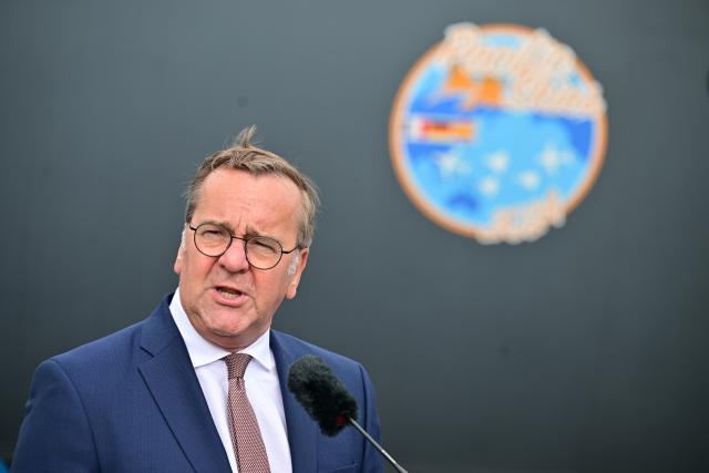 12 June 2026, Brandenburg, Schönefeld: German Minister of Defence Boris Pistorius of the Social Democratic Party (SPD) speaks during the International Aerospace Exhibition (ILA) in Berlin. Photo: Sebastian Gollnow/dpa