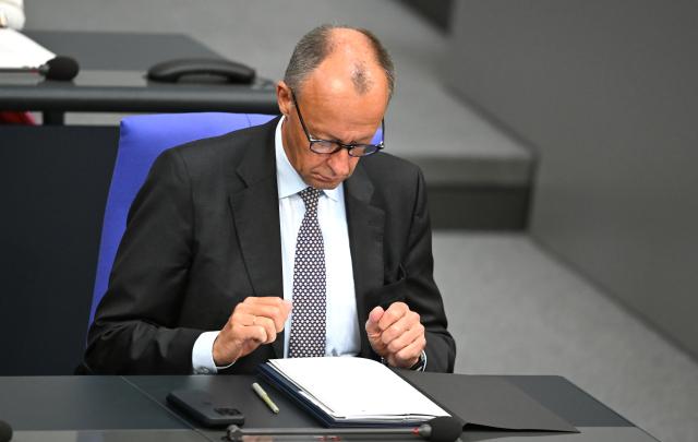 12 June 2026, Berlin: German Chancellor Friedrich Merz attends the German Parliament (Bundestag) plenary session in Berlin. Photo: Elisa Schu/dpa