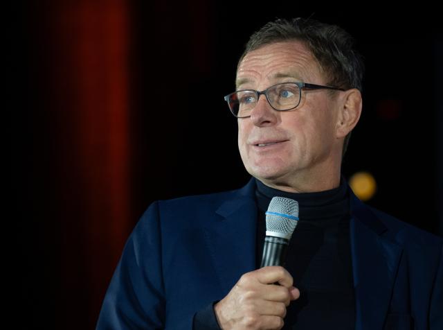FILED - 02 December 2024, Bavaria, Munich: FILE PHOTO - Ralf Rangnick, team manager of the Austrian national soccer team, is honored as German Football Ambassador 2024 during the "Sport Marke Medien" conference at the ISPO sports trade fair. Photo: Sven Hoppe/dpa