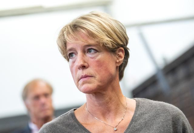 15 June 2026, Hamburg: Christina Block, a German restaurateur and entrepreneur, is in the courtroom at the Hamburg Regional Court for her trial on charges of alleged child abduction. Photo: Daniel Bockwoldt/dpa
