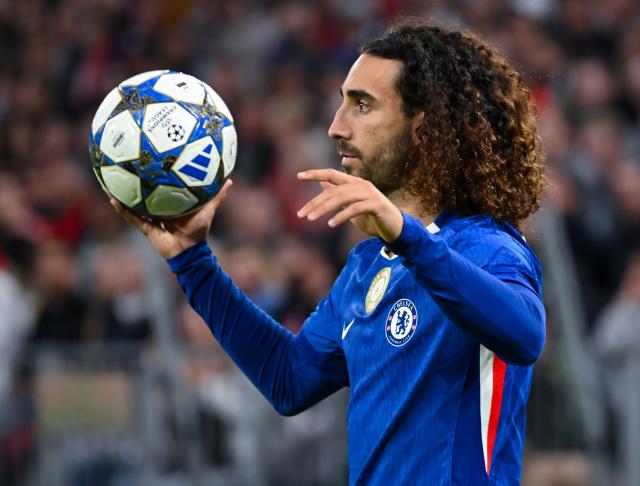 FILED - 17 September 2025, Bavaria, Munich: FILE PHOTO - Chelsea's Marc Cucurella in action during the UEFA Champions League soccer match between Bayern Munich and Chelsea FC at the Allianz Arena. Real Madrid have signed defender Marc Cucurella from Chelsea for £52 million ($70 million), bringing to an end a four-year stint at Stamford Bridge for the Spain international. Photo: Sven Hoppe/dpa
