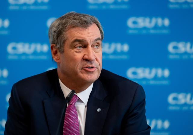 15 June 2026, Munich: Markus Soeder, Minister-President of Bavaria, attends a press conference at the Christian Social Union (CSU) state headquarters following the meeting of the CSU Executive Board. Photo: Sven Hoppe/dpa