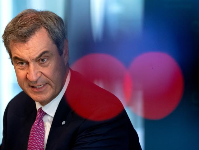 15 June 2026, Munich: Markus Soeder, Minister-President of Bavaria, attends a press conference at the Christian Social Union (CSU) state headquarters following the meeting of the CSU Executive Board. Photo: Sven Hoppe/dpa