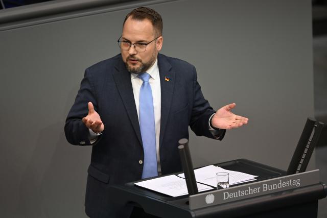 FILED - 24 April 2026, Berlin: FILE PHOTO - Member of the German Bundestag Lars Haise of the Alternative for Germany (AfD) speaks during a plenary session of the Bundestag. Photo: Markus Lenhardt/dpa