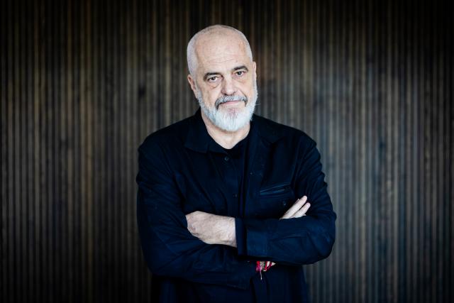 16 June 2026, Berlin: Albanian Prime Minister Edi Rama poses for a photo after an interview with the German Press Agency (dpa). Photo: Christoph Soeder/dpa