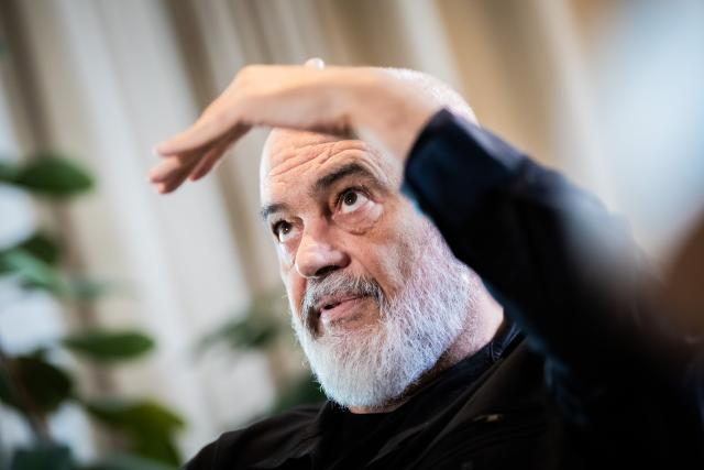 16 June 2026, Berlin: Albanian Prime Minister Edi Rama speaks during an interview with the German Press Agency (dpa). Photo: Christoph Soeder/dpa