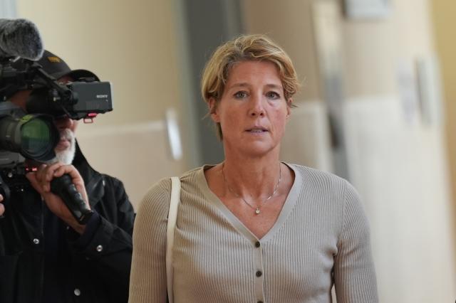 17 June 2026, Hamburg: German restaurateur and businesswoman Christina Block leaves the courtroom after the end of the day's proceedings in the alleged child abduction case. Photo: Marcus Brandt/dpa
