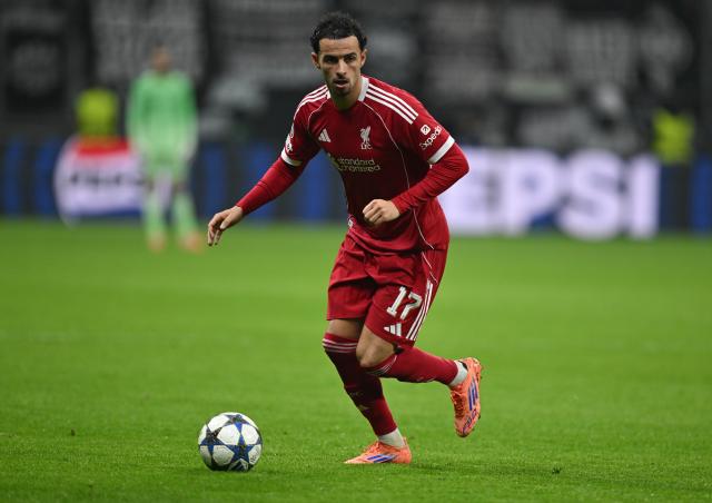 FILED - 22 October 2025, Hesse, Frankfurt/Main: FILE PHOTO - Liverpool's Curtis Jones in action during the UEFA Champions League soccer match between Eintracht Frankfurt and Liverpool in Deutsche Bank Park. Photo: Arne Dedert/dpa