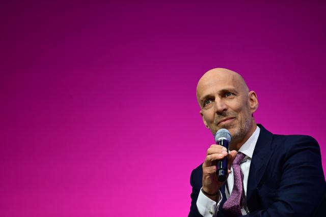 22 June 2026, Berlin: Peter Leibinger, President of the Federation of German Industries (BDI), attends a panel discussion at the 2026 Industry Day event organized by the Federation of German Industries. Photo: Sebastian Gollnow/dpa
