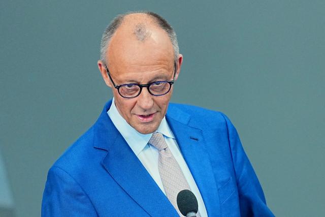 24 June 2026, Berlin: Friedrich Merz, Chancellor of Germany, speaks during the government's question-and-answer session in the plenary chamber of the German Bundestag. Photo: Michael Kappeler/dpa