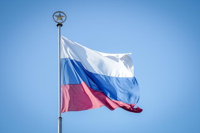 FILED - 03 May 2024, Berlin: File Photo - The Russian flag flies over the Russian Embassy. Photo: Kay Nietfeld/dpa