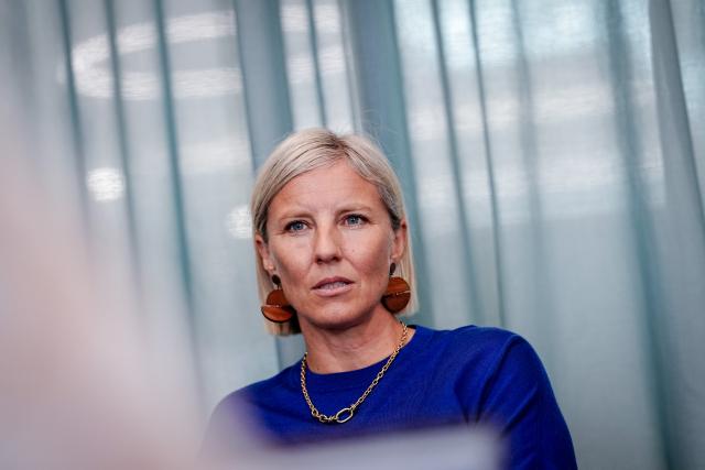 PRODUCTION - 02 July 2026, Berlin: Karin Radstroem, CEO of Daimler Truck Holding, speaks in an interview with the German Press Agency (DPA). Photo: Kay Nietfeld/dpa