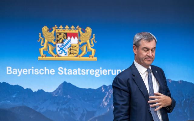 07 July 2026, Bavaria, Munich: Minister President of Bavaria Markus Soeder attends a press conference following the Bavarian cabinet meeting. Photo: Peter Kneffel/dpa
