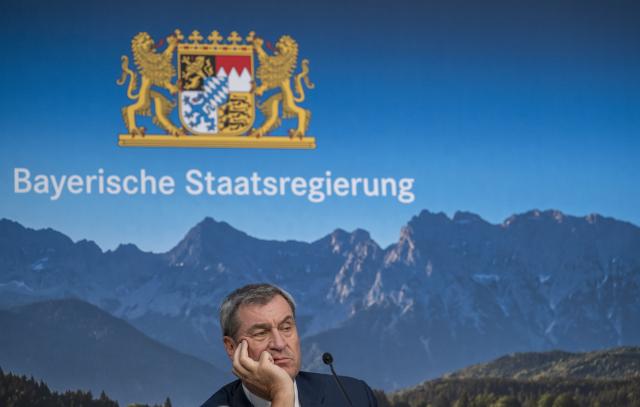 07 July 2026, Bavaria, Munich: Minister President of Bavaria Markus Soeder attends a press conference following the Bavarian cabinet meeting. Photo: Peter Kneffel/dpa