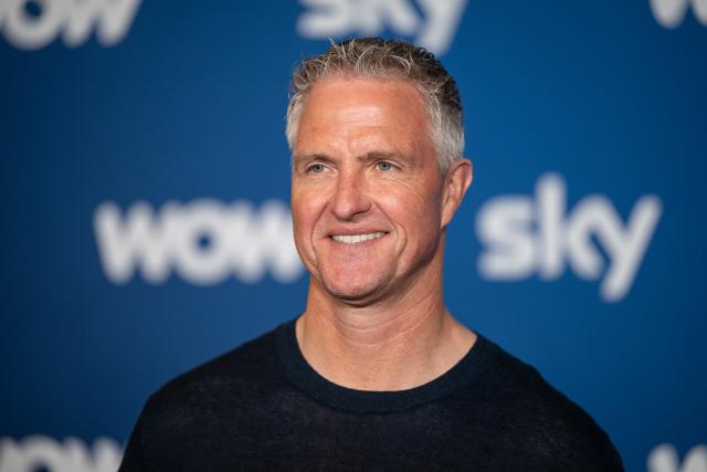 FILED - 15 April 2026, Bavaria, Munich: FILE PHOTO - Former Formula One driver Ralf Schumacher arrives to the red carpet during a presentation of new Sky productions. Photo: Lukas Barth-Tuttas/dpa