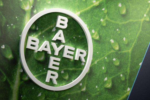 FILED - 28 April 2024, Berlin: View of a Bayer logo at the FDP federal party conference in Berlin. Photo: Hannes P Albert/dpa