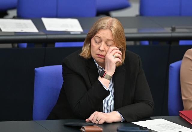 10 July 2026, Berlin: German Minister of Labor and Social Affairs Baerbel Bas attends the 90th plenary session of the 21st legislative period in the German Bundestag. Photo: Elisa Schu/dpa