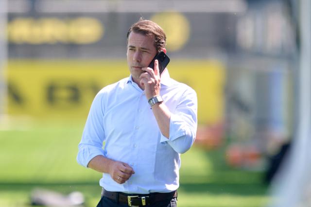 14 July 2026, Nordrhein-Westfalen, Dortmund: Borussia Dortmund head coach Niko Kovac arrives ahead of the team's first training session of the season. Photo: Bernd Thissen/dpa - IMPORTANT NOTICE: Bundesliga and DFB regulations prohibit any use of photographs as image sequences and/or quasi-video.