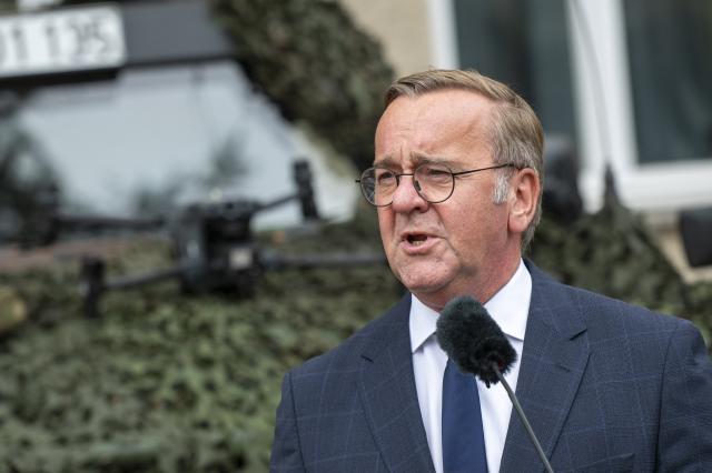15 July 2026, Berlin: German Defense Minister Boris Pistorius speaks during a visit to the Guard Battalion and the Homeland Security Division at the Julius Leber Barracks. Photo: Christophe Gateau/dpa